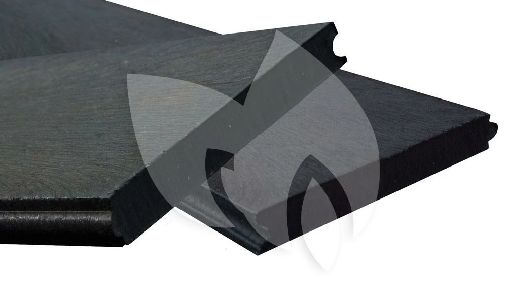 Borderrand Recht 2,5 Meter Met Messing En Groef