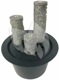 El Capitain Waterornament Natuursteen LED 16/28/40 Cm