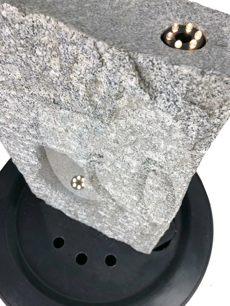 Grotto Waterornament Natuursteen LED 50 Cm - Image 3