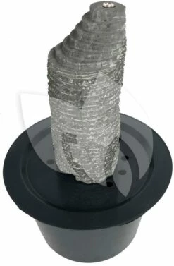 Machu Picchu Waterornament Natuursteen LED 50 Cm