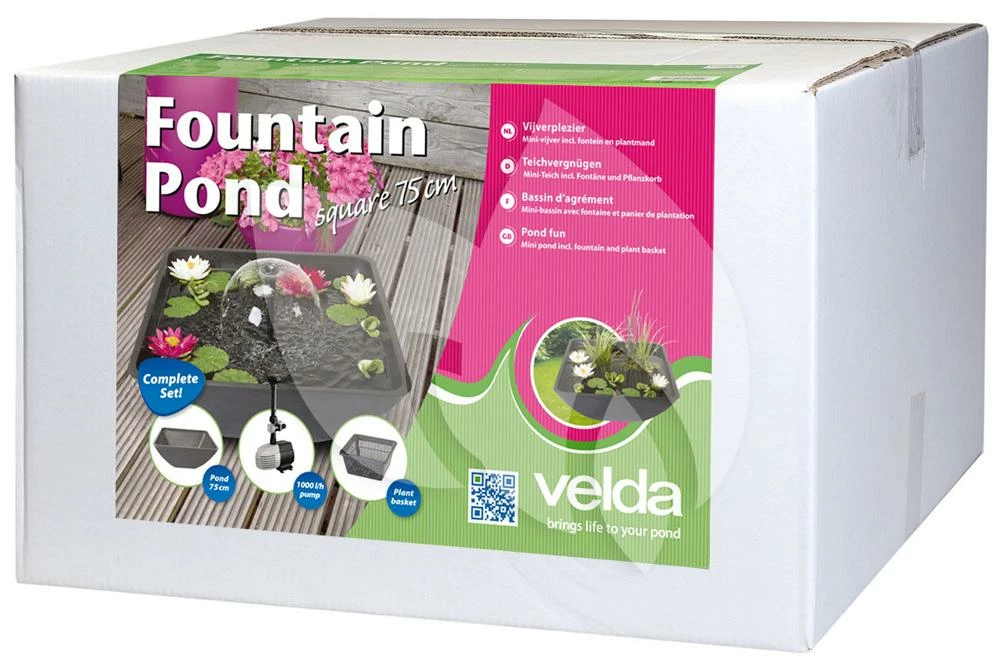 Velda Terrasvijver Fountain Pond Vierkant Groot - Image 2